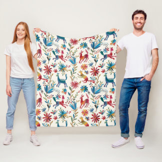 Otomi-inspirerad design fleecefilt