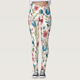 Otomi-inspirerad design leggings