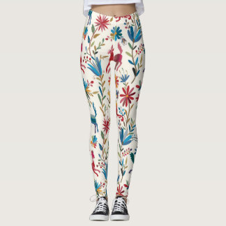 Otomi-inspirerad design leggings