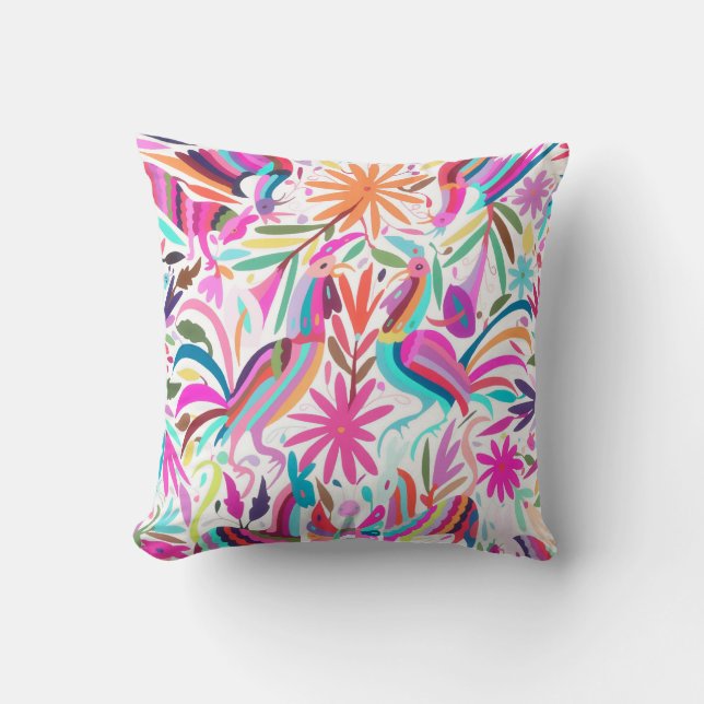 Otomi, rosa/orchid/akvá kudde (Framsida)