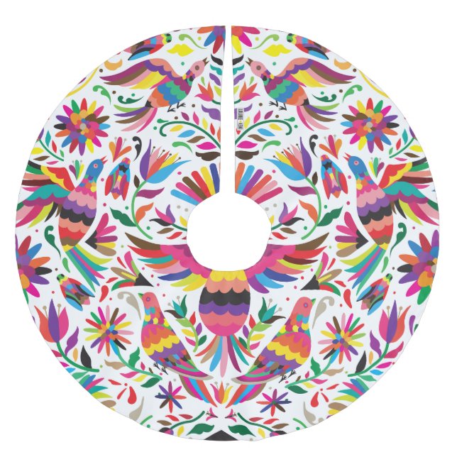 Otomi Träd Skirt Julgransmatta Borstad Polyester (Framsidan)