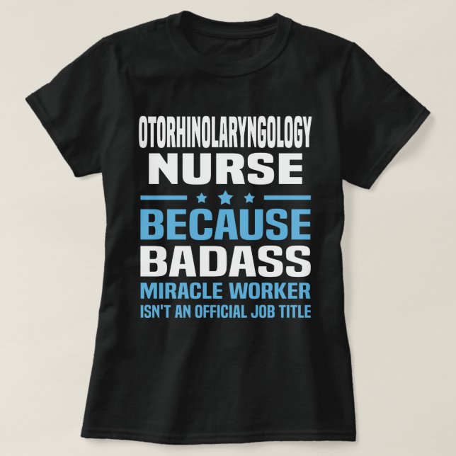 Otorhinolaryngology Nurse T Shirt (Design framsida)