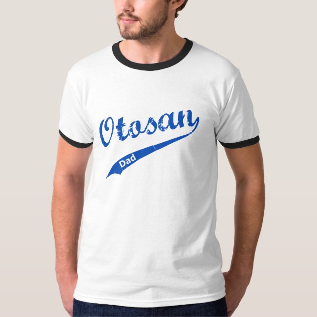 Otosan pappabaseballskjorta t-shirt (Framsida)