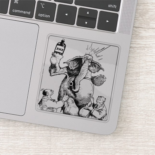 Otoxisk elefant klistermärken (Detalj)