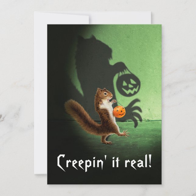 Otrevlig ekorre skugga inbjudningar (Framsida)