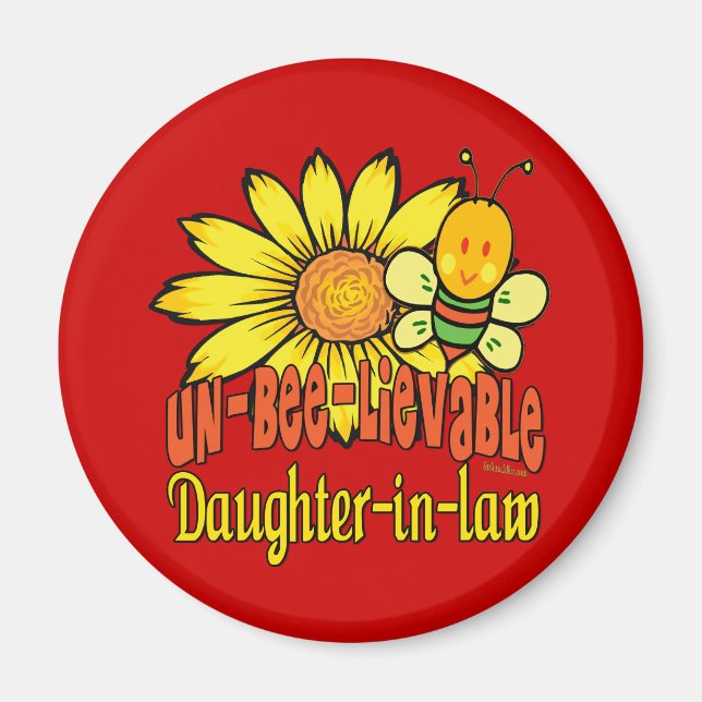 Otrolig dotter i juridik, solblommor och bin magnet (Framsidan)