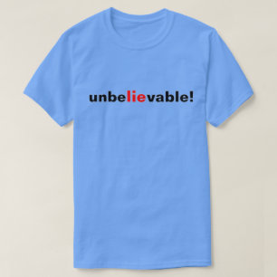 Otrolig lögn Röd Svart Politisk Herr T-Shirt