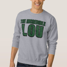 Otrolig Lou - Grön Tegelstensmönster Typografi