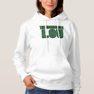 Otrolig Lou - Grön Tegelstensmönster Typografi T Shirt