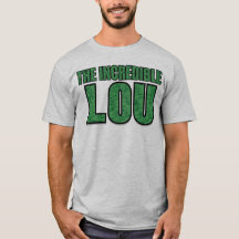 Otrolig Lou - Grön Tegelstensmönster Typografi