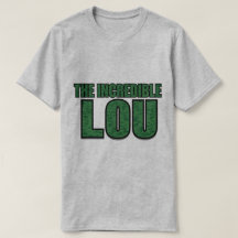 Otrolig Lou - Grön Tegelstensmönster Typografi
