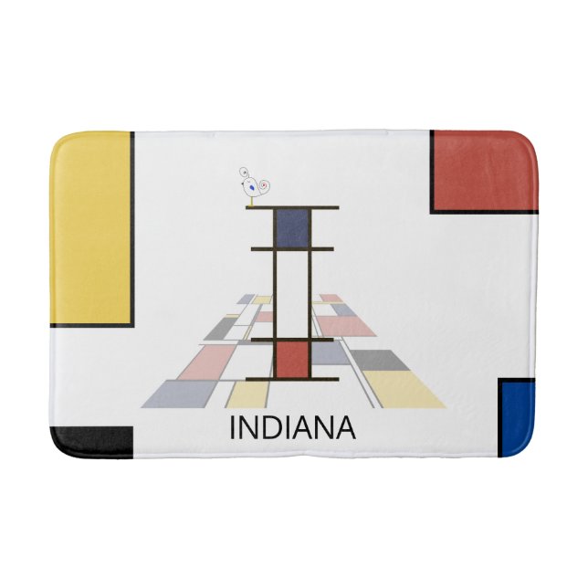 Otrolig neoplasticism Art Monogram. BREV I Badrumsmatta (Framsidan)