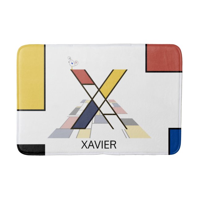 Otrolig neoplasticism Art Monogram. Brev X Badrumsmatta (Framsidan)