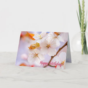 Otrolig skönhet hos Sakura-blommor i Vår Kort