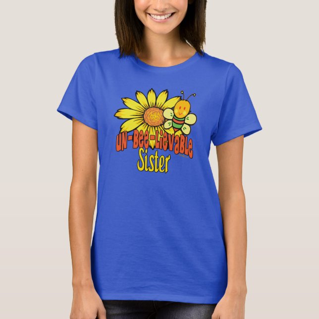 Otrolig syster tee shirt (Framsida)