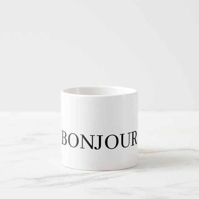 OTROLIGA BONJOUR Mugg Espressomugg (Framsidan)