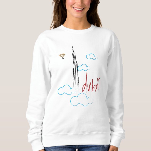 Otroliga Dubai Women's Hoodies T Shirt (Framsida)