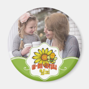 Otroliga Mimi Sunblommor Magnet