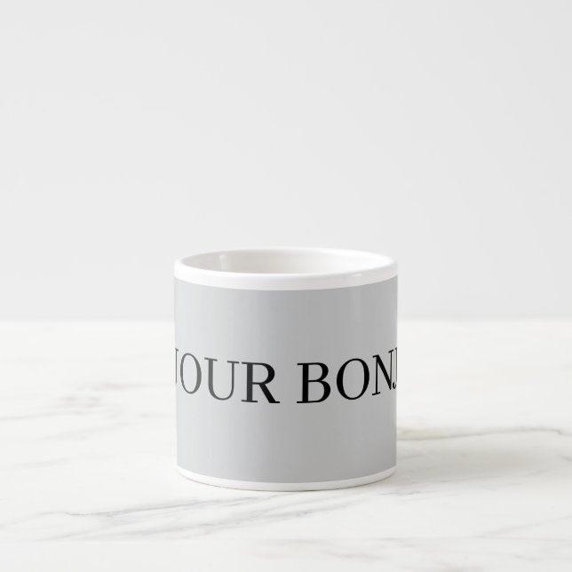 OTROLIGT BONJOUR Mugg Espressomugg (Framsidan)