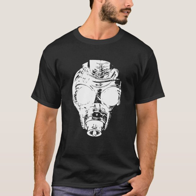 Otroligt Coola Steampunk Breathing Mask T Shirt (Framsida)