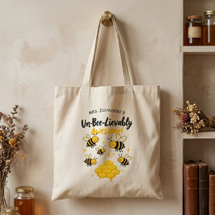 Otroligt fantastisk lärarepresent Cute Bee Tygkasse