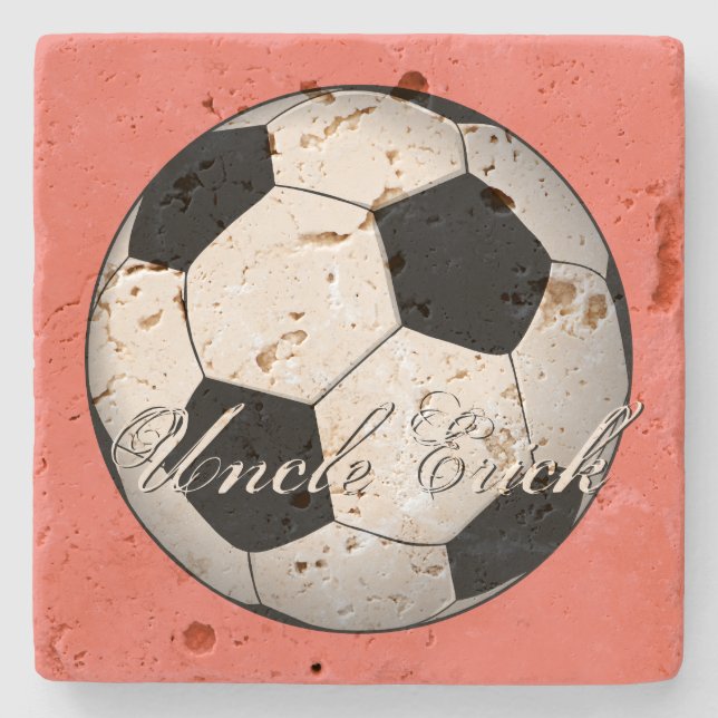 Otroligt Monogram för idrottsbudgeten Stenunderlägg (Framsidan)