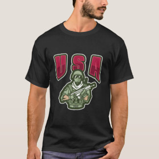 Otroligt Soldier Styled U S A T Shirt