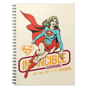 Otroligt Supergirl Retro Graphic Anteckningsbok