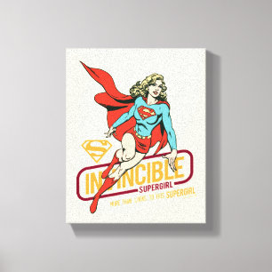 Otroligt Supergirl Retro Graphic Canvastryck