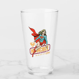Otroligt Supergirl Retro Graphic Glaskopp
