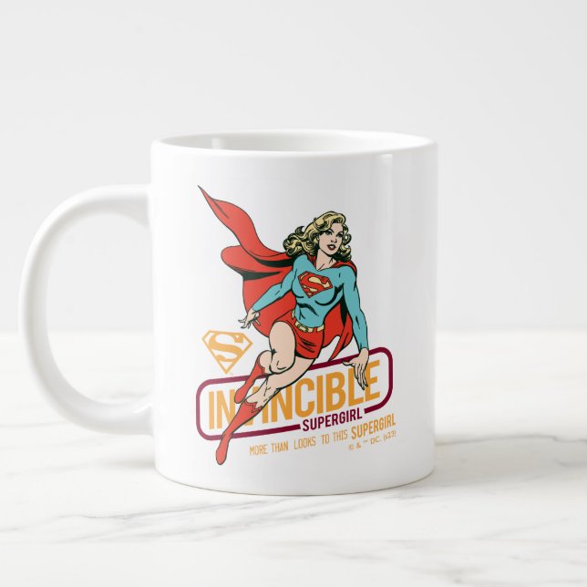 Otroligt Supergirl Retro Graphic Jumbo Mugg (Vänster)
