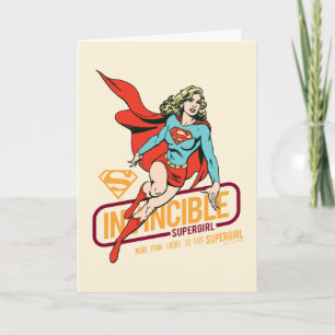 Otroligt Supergirl Retro Graphic Kort