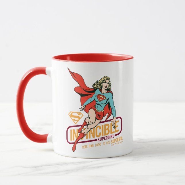 Otroligt Supergirl Retro Graphic Mugg (Vänster)