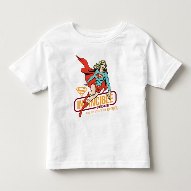 Otroligt Supergirl Retro Graphic T Shirt (Framsida)