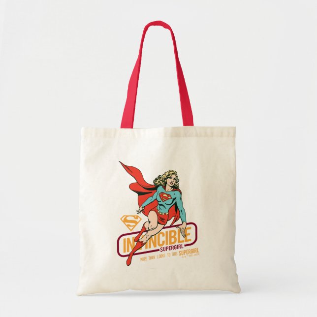 Otroligt Supergirl Retro Graphic Tygkasse (Framsidan)