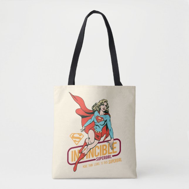 Otroligt Supergirl Retro Graphic Tygkasse (Framsida)