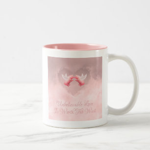 Otroligt två-tonkaffe Kärlek Mugg