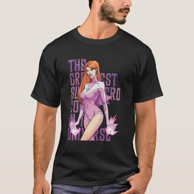 Otroligt Underbarare Tecknaden - Atom Kväll T Shirt (Framsida)