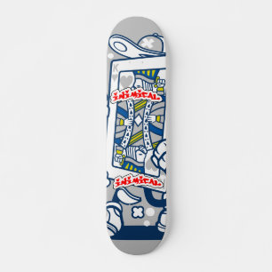 Otroligt uppspelningskort mini skateboard bräda 18,5 cm