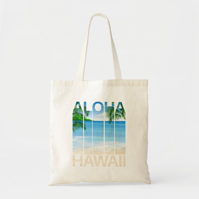 Ötropisk strand på Aloha Hawaii Tygkasse (Framsidan)