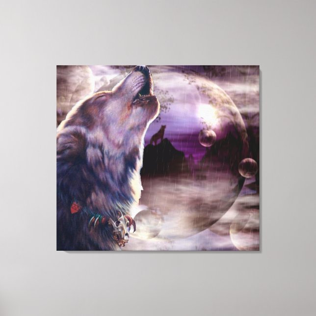Otrovärdig Varg Sång Wall Canvas Art (Framsida)