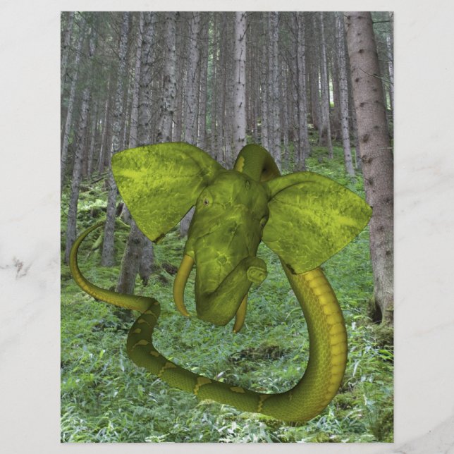 Otrovärdigt Elephant Python (Framsida)