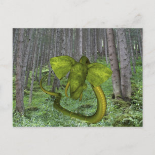 Otrovärdigt Elephant Python Vykort