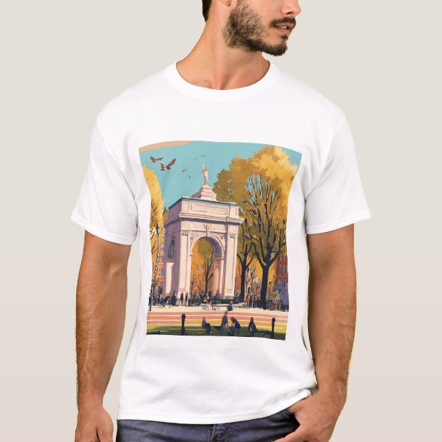 "Otrovärdigt Indien: Mångfaldens anda" "Färg of T Shirt (Framsida)