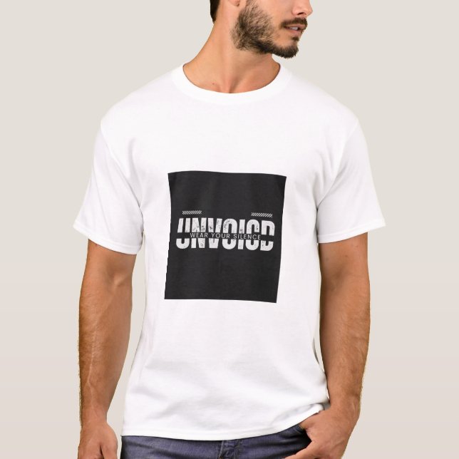 Otryckt text tryckt t-shirt (Framsida)