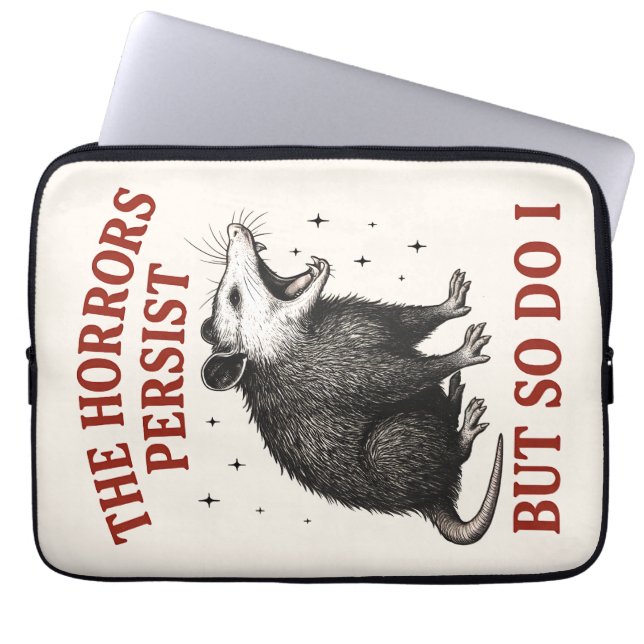 Otryggheterna kvarstår, men det gör jag också laptop fodral (Framsidan)