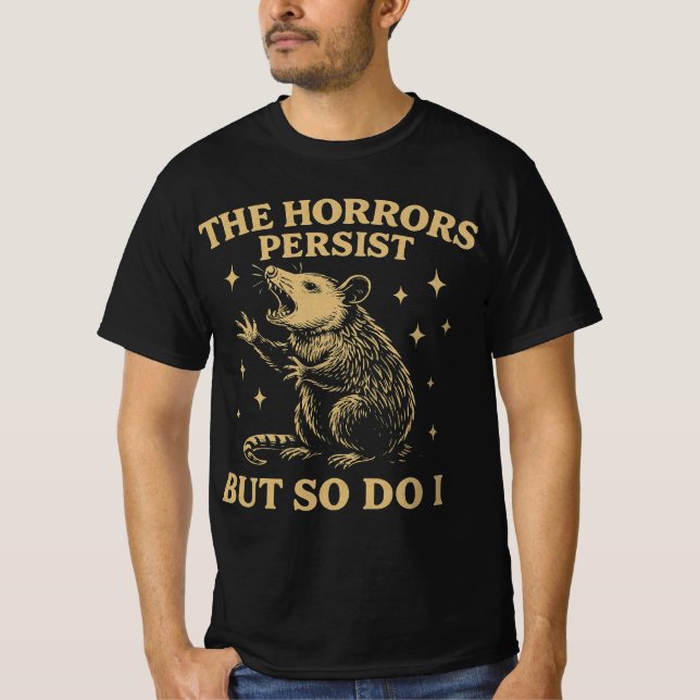 Otryggheterna kvarstår, men det gör jag också t shirt (Framsida)