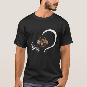 Otsego Knight Logotyp Halva hjärtslag T Shirt