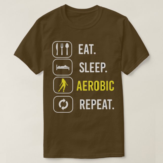 Ötta Aerob viloläge Upprepa 1 T Shirt (Design framsida)