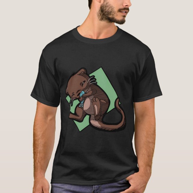 Otta älskar fisk t shirt (Framsida)